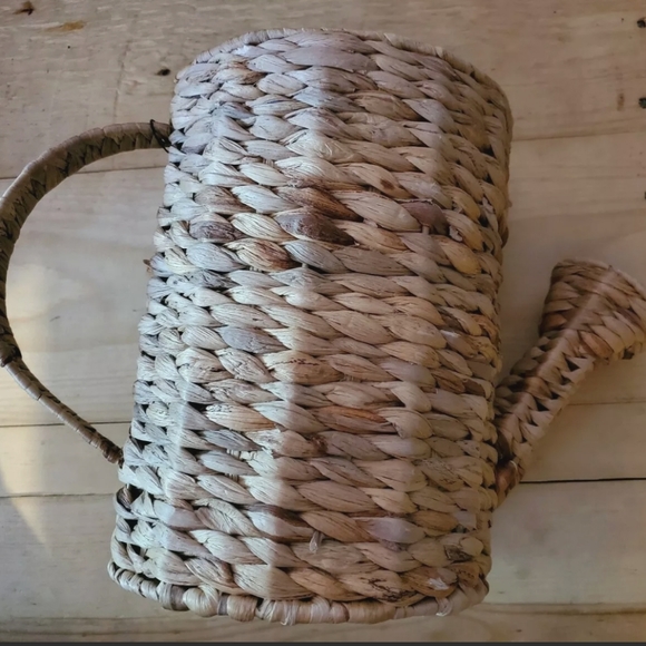 Opalhouse Accents Opalhouse Watering Can Water Hyacinth Woven Basket Poshmark